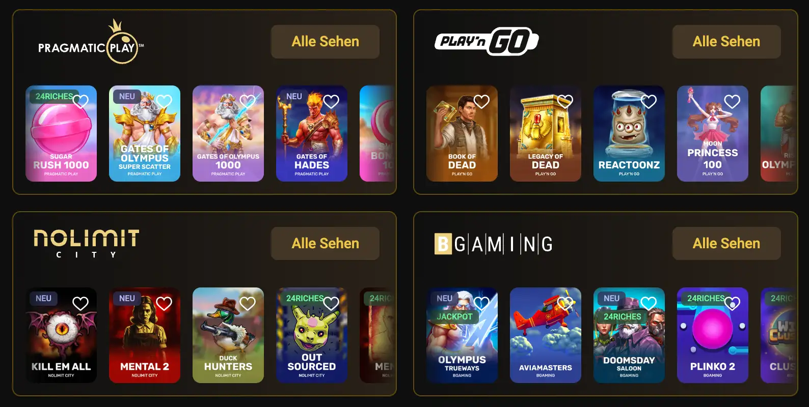 24 Casino Spiele