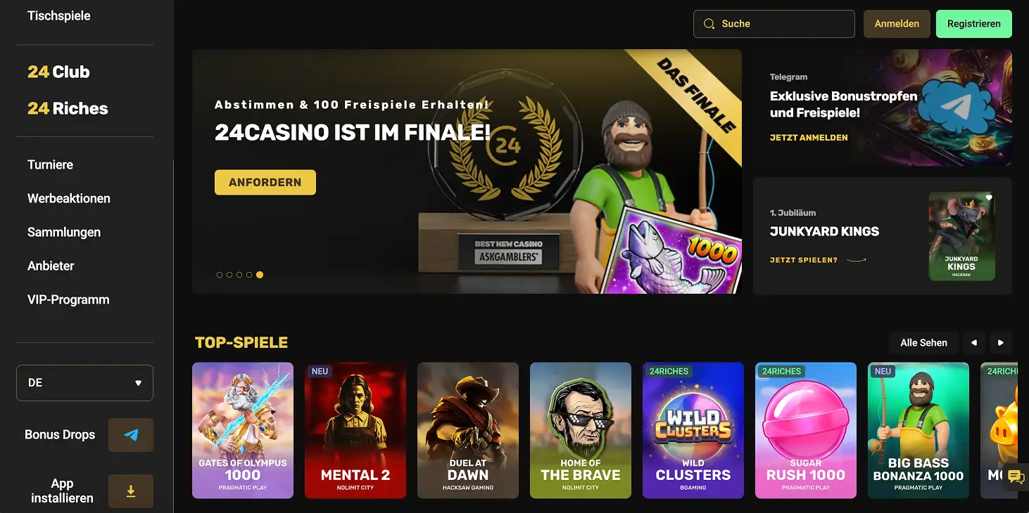 24 casino login